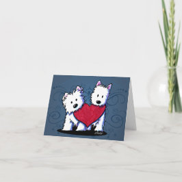 Oprechte Westie Duo Kaart