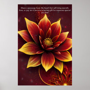 Oprechte woorden: een gepersonaliseerd geschenk va poster