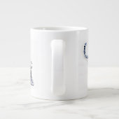 Oprekende kubus grote koffiekop (Achterkant)