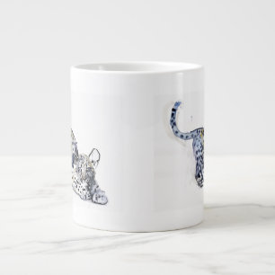 Oprekende kubus grote koffiekop