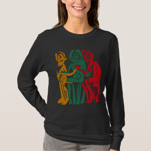 OPRETEYS Tribale Abstracte Figuren T-shirt