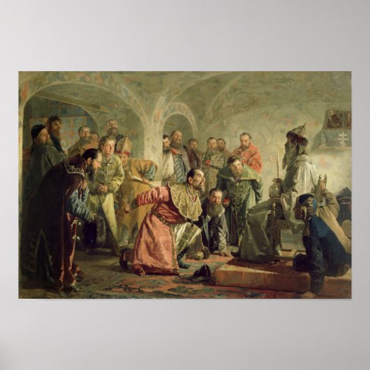 Oprichnina bij de rechtbank van Ivan IV Poster (Voorkant)