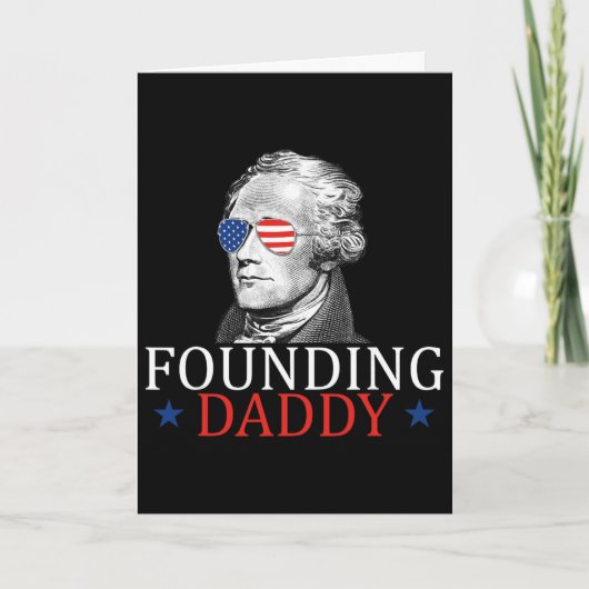 Oprichter Daddy Alexander Hamilton 4 juli Kaart (Voorkant)
