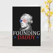 Oprichter Daddy Alexander Hamilton 4 juli Kaart (Gele Bloem)