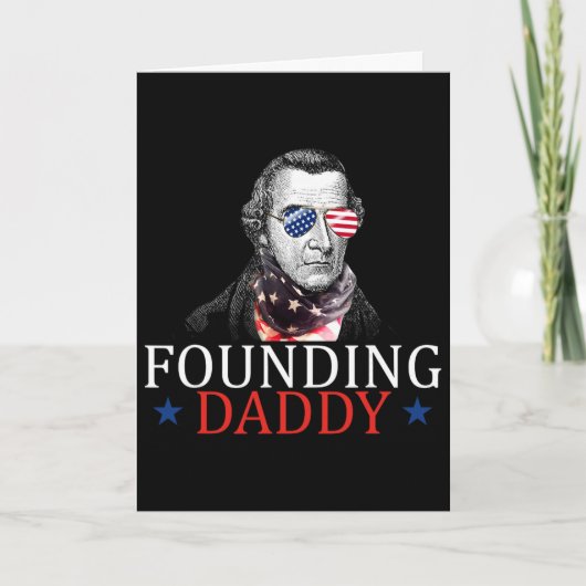 Oprichter Daddy Patrick Henry 4 juli Kaart (Voorkant)