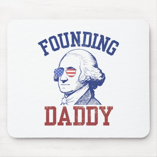Oprichter George Washington Grappig 4 juli Muismat (Voorkant)