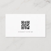 Oprichter Moderne Professionele QR-code Visitekaartje (Achterkant)