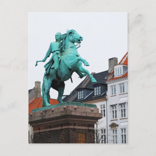 Oprichter van Kopenhagen Absalon - Højbro Plads Briefkaart (Voorkant)