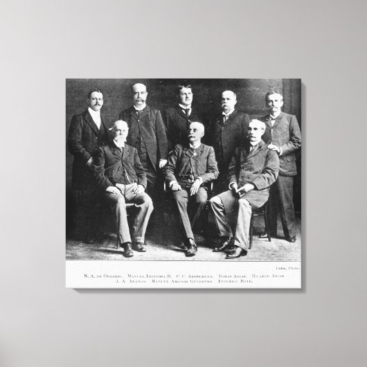 Oprichters van de Republiek Panama Canvas Afdruk (Voorkant)
