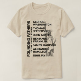 Oprichters van de VS USA T-shirt