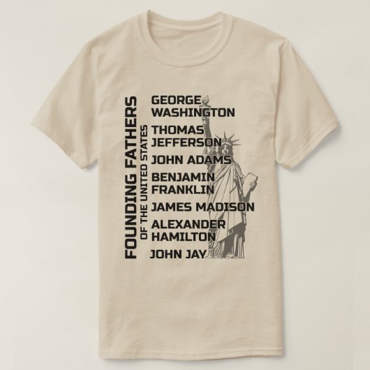 Oprichters van de VS USA T-shirt (Design voorkant)