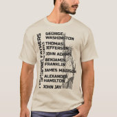 Oprichters van de VS USA T-shirt (Voorkant)