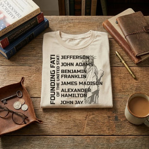 Oprichters van de VS USA T-shirt