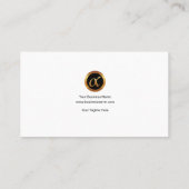 Oprichting Elegant Cyan Cloud Grunge Gold Wave CEO Visitekaartje (Achterkant)