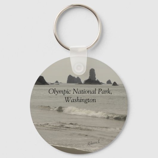 Oprichting Nationaal Park Washington Beach Foto Sleutelhanger (Voorkant)