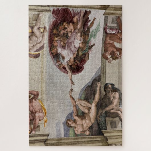 oprichting van adam fresco legpuzzel (Verticaal)
