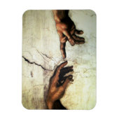 Oprichting van Adam - Hands Michelangelo 1475 - 15 Magneet (Verticaal)