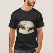 Oprichting van Adam - Hands Michelangelo 1475 - 15 T-shirt (Voorkant)