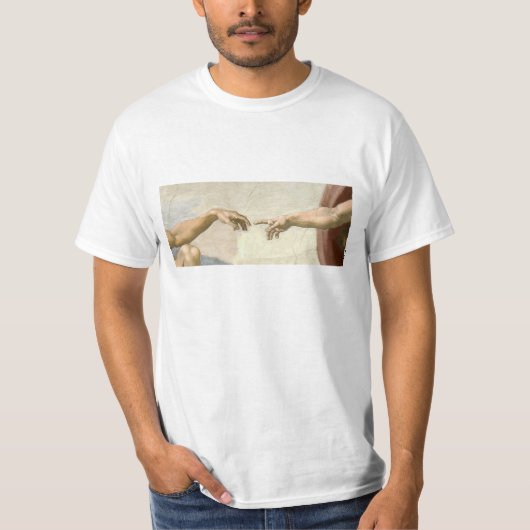 Oprichting van Adam Hands - Michelangelo T-shirt (Voorkant)