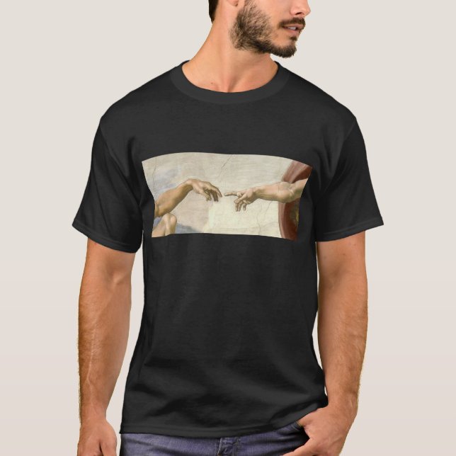 Oprichting van Adam Hands - Michelangelo T-shirt (Voorkant)