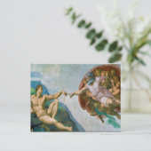 Oprichting van Adam - Michelangelo 1475 - 1564 Briefkaart (Staand voorkant)