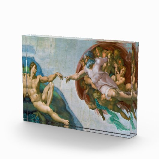 Oprichting van Adam - Michelangelo 1475 - 1564 Fotoblokken (Rechts)