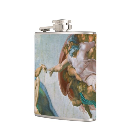 Oprichting van Adam - Michelangelo 1475 - 1564 Heupfles (Links)