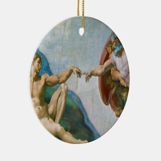 Oprichting van Adam - Michelangelo 1475 - 1564 Keramisch Ornament (Rechts)