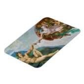 Oprichting van Adam - Michelangelo 1475 - 1564 Magneet (Linkerzijde)