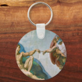 Oprichting van Adam - Michelangelo 1475 - 1564 Sleutelhanger (Voorkant)