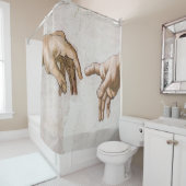 Oprichting van Adam Sistine Chapel - Michelangelo Douchegordijn (In situ)