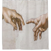 Oprichting van Adam Sistine Chapel - Michelangelo Douchegordijn (Voorkant)
