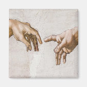 Oprichting van Adam Sistine Chapel - Michelangelo Magneet (Voorkant)