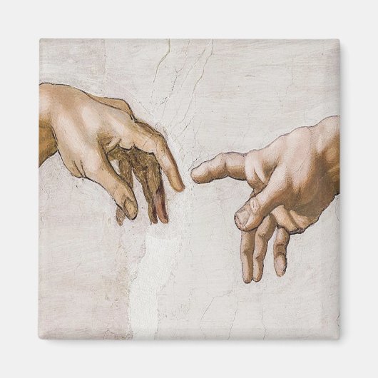 Oprichting van Adam Sistine Chapel - Michelangelo Magneet (Voorkant)