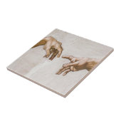 Oprichting van Adam Sistine Chapel - Michelangelo Tegeltje (Zijkant)