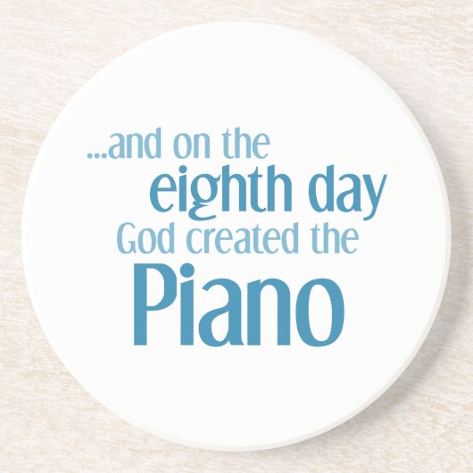 Oprichting van de piano zandsteen onderzetter (Voorkant)
