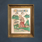 Oprichting van de wereld - Bijbelmiddeleeuwse manu Poster