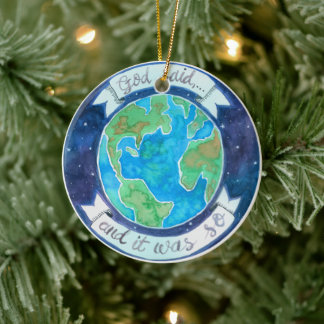Oprichting van de World Jesse Tree Keramisch Ornament