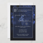 Oprichting van een 'sunset w Trees Blue Wedding In Kaart (Achterkant)