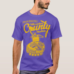 Oprichting van het Milwaukee County Stadium Baseba T-shirt