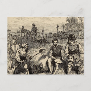 Oprichting van St. Augustine, Florida 1565 Briefkaart