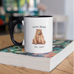 Oprichtingsjaar Waterverf Papa Beer Mok
