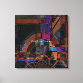 Oprijzend Uit Duisternis Abstract Canvas Afdruk