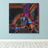 Oprijzend Uit Duisternis Abstract Canvas Afdruk (Insitu (Houten vloer))
