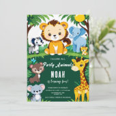 Oproep aan alle feestbeesten Kind's verjaardagsfee Kaart (Staand voorkant)