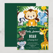 Oproep aan alle feestbeesten Kind's verjaardagsfee Kaart (Voorkant / Achterkant)