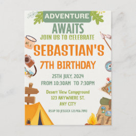 Oproep aan alle gelukkige kampeerders Kamperen Briefkaart