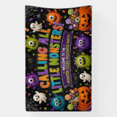 Oproep aan alle monsters feestbanner spandoek (Verticaal)