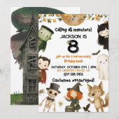 Oproep aan alle monsters! Halloween verjaardagsfee Kaart (Voorkant / Achterkant)