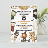 Oproep aan alle Monsters! Verjaardagsfeestje Hallo Kaart (Staand voorkant)